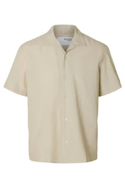 Camisa de lino de manga corta