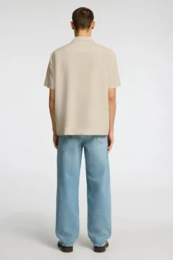 Camisa de lino de manga corta