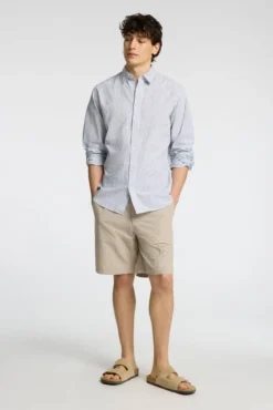 Camisa de lino de manga larga