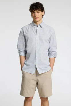 Camisa de lino de manga larga