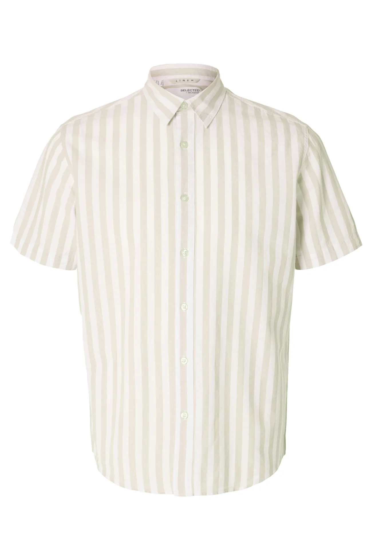 Camisa de manga corta confeccionada con lino