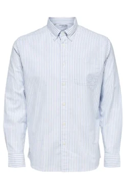 Camisa de manga larga con bolsillo 100% algodón