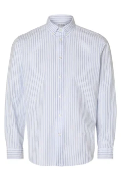 Camisa de manga larga Slim Fit confeccionada con algodón reciclado