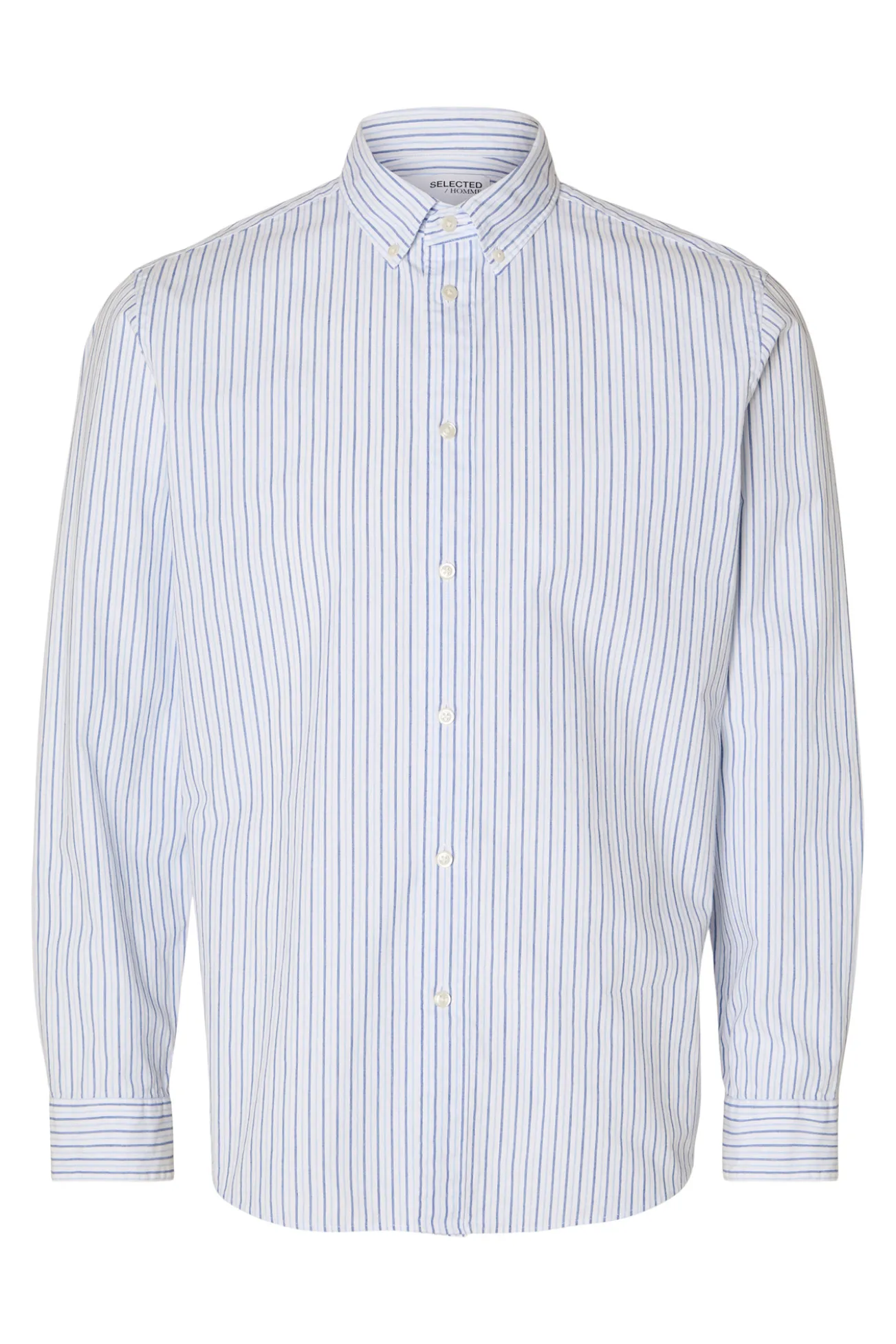 Camisa de manga larga Slim Fit confeccionada con algodón reciclado