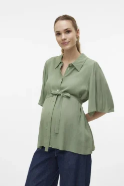 Camisa de manga 2/4 maternity y lactancia