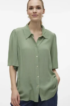 Camisa de manga 2/4 maternity y lactancia
