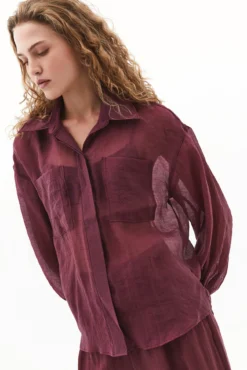 Camisa de mangas abullonadas