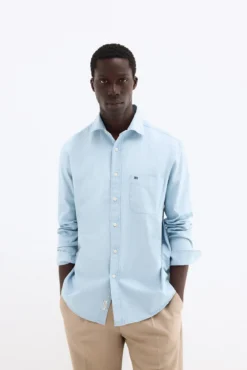 Camisa denim tejido italiano