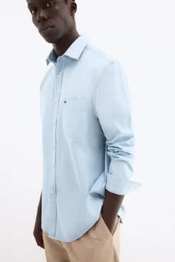 Camisa denim tejido italiano