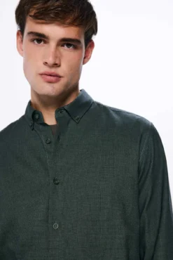 Camisa dobby bicolor