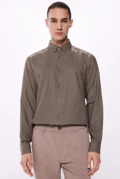 Camisa dobby bicolor