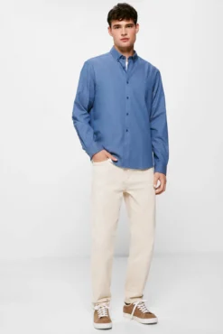 Camisa dobby color