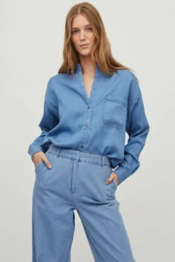 Camisa efecto Denim