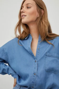 Camisa efecto Denim