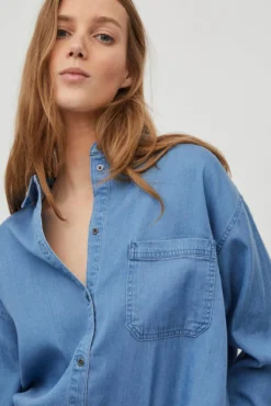 Camisa efecto Denim