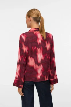 Camisa efecto satinado
