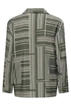 Camisa estampada de manga larga