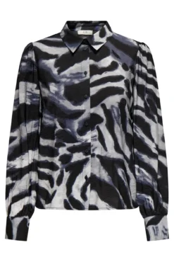 Camisa estampada de manga larga