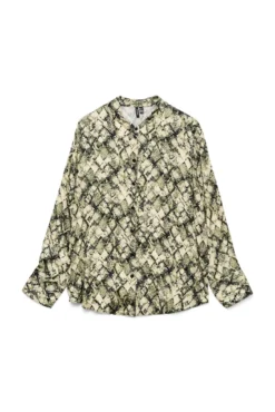 Camisa estampada manga larga