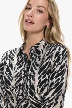 Camisa estampada manga larga