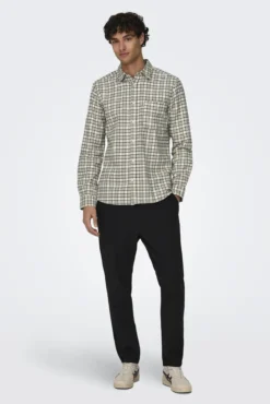 Camisa estampado cuadros