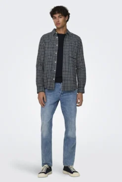 Camisa estampado cuadros