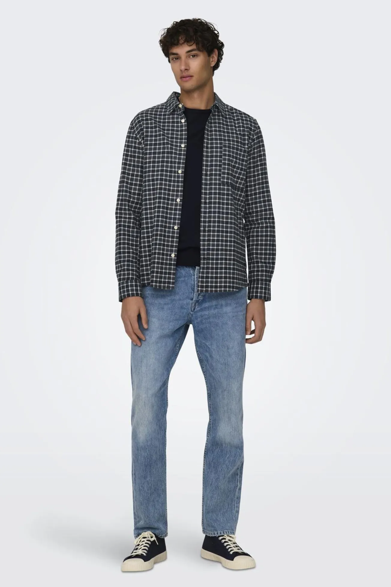 Camisa estampado cuadros