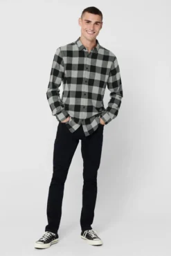 Camisa estampado cuadros