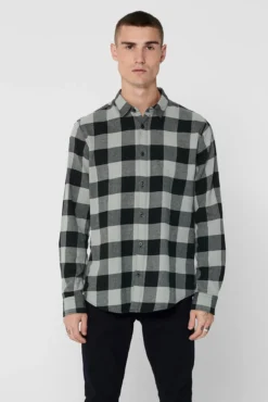 Camisa estampado cuadros