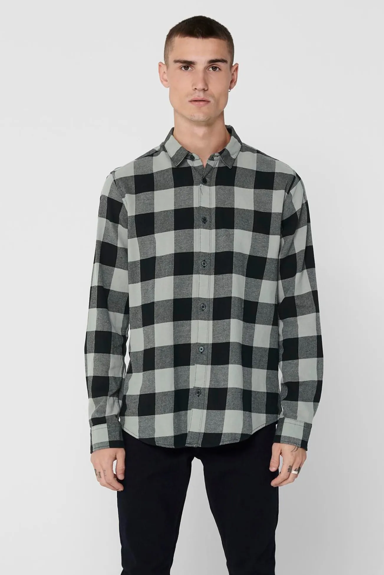 Camisa estampado cuadros