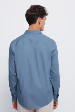 Camisa estructura bicolor