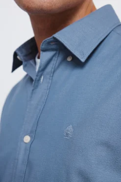Camisa estructura bicolor