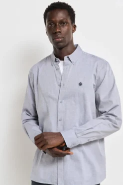 Camisa estructura bicolor