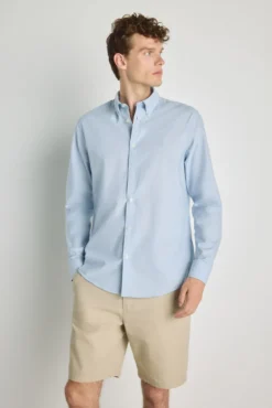 Camisa estructura manga larga