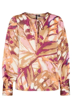 Camisa fluida de manga larga