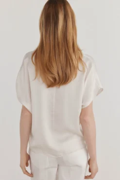 Camisa fluida satinada