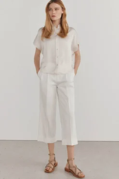 Camisa fluida satinada