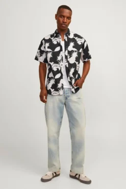 Camisa hawaiana relaxed fit