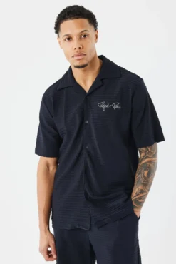Camisa informal texturizada