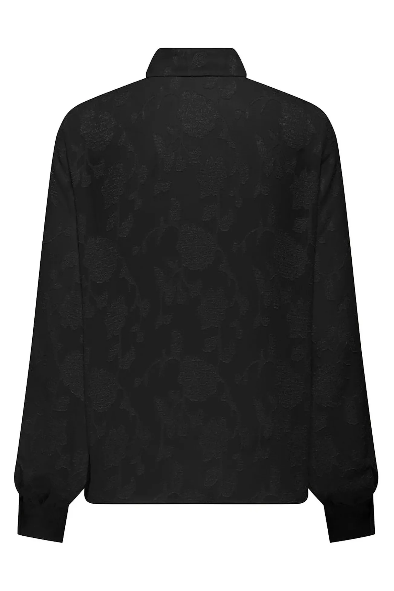 Camisa jacquard manga larga