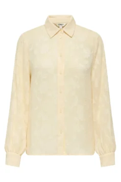 Camisa jacquard manga larga