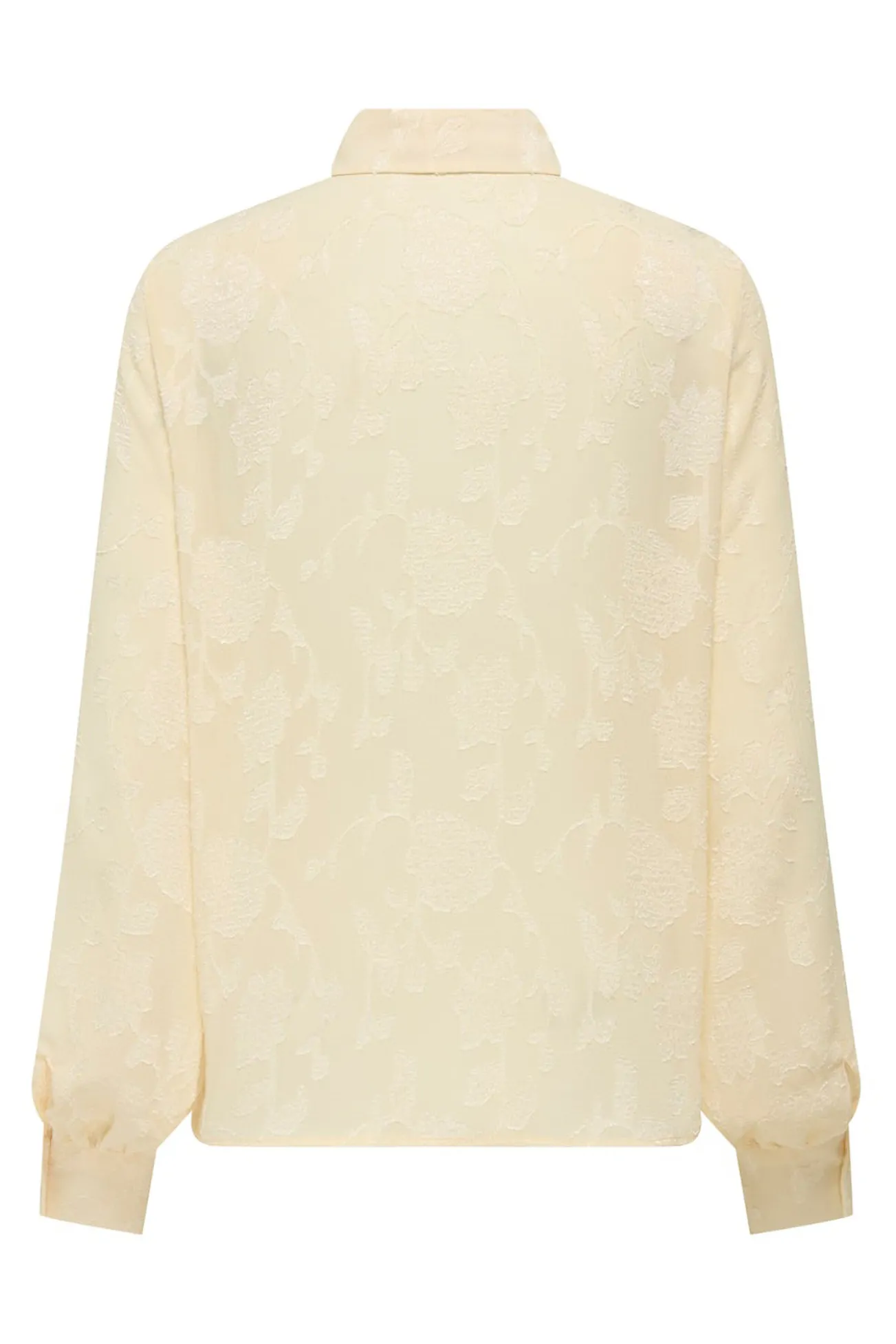 Camisa jacquard manga larga
