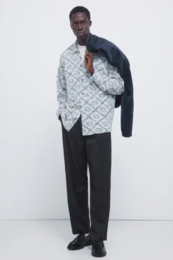 Camisa jacquard étnico