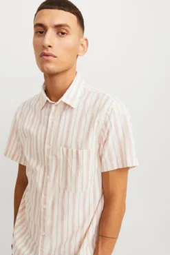 Camisa lino de rayas