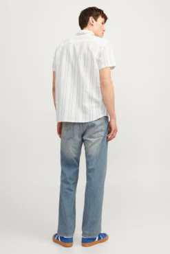 Camisa lino de rayas