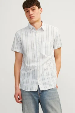 Camisa lino de rayas
