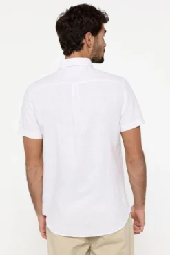 Camisa Lino manga corta