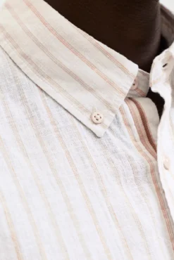 Camisa lino manga corta