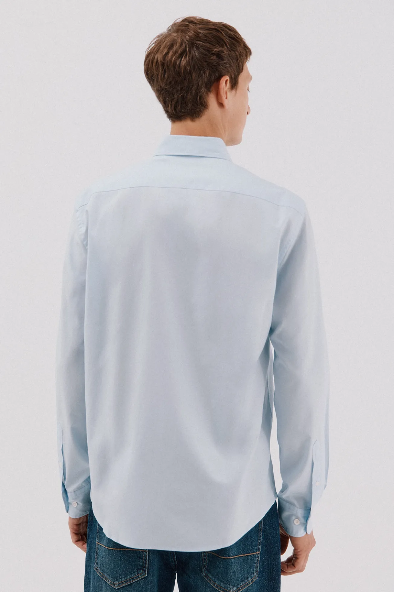 Camisa lisa algodón tencel