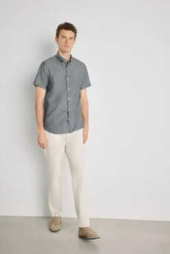 Camisa lisa manga corta